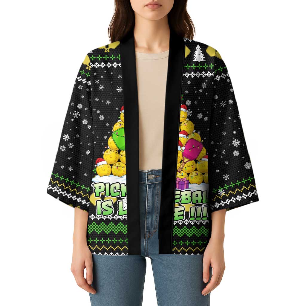 PickleBall Is Life Christmas Kimono Xmas Holiday Patterns - Wonder Print Shop
