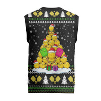 PickleBall Is Life Christmas Knitted V-Neck Vest Xmas Holiday Patterns - Wonder Print Shop