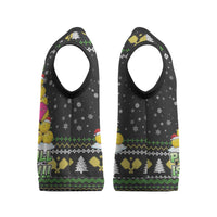 PickleBall Is Life Christmas Knitted V-Neck Vest Xmas Holiday Patterns - Wonder Print Shop