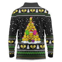 PickleBall Is Life Christmas Long Sleeve Polo Shirt Xmas Holiday Patterns - Wonder Print Shop