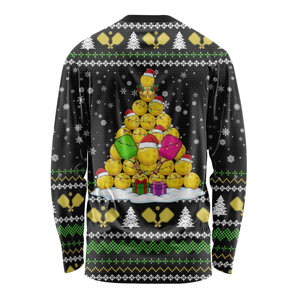 PickleBall Is Life Christmas Long Sleeve Shirt Xmas Holiday Patterns - Wonder Print Shop