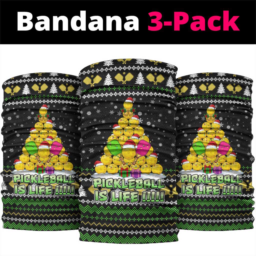 PickleBall Is Life Christmas Neck Gaiter Xmas Holiday Patterns - Wonder Print Shop