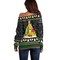 PickleBall Is Life Christmas Off Shoulder Sweater Xmas Holiday Patterns - Wonder Print Shop