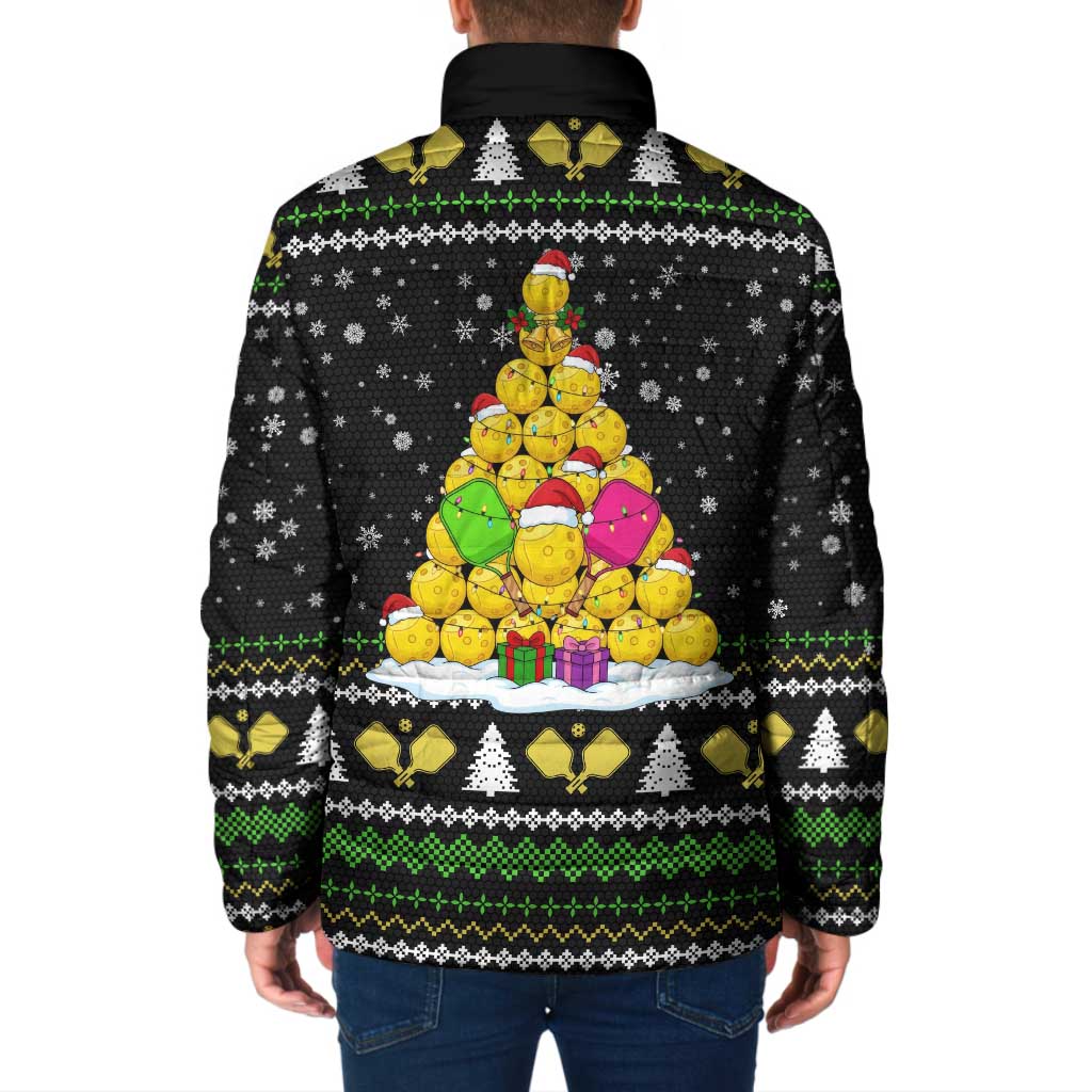 PickleBall Is Life Christmas Padded Jacket Xmas Holiday Patterns - Wonder Print Shop