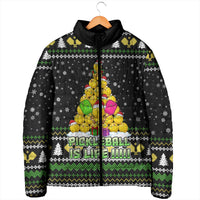 PickleBall Is Life Christmas Padded Jacket Xmas Holiday Patterns - Wonder Print Shop