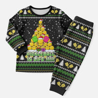 PickleBall Is Life Christmas Pajama Set Xmas Holiday Patterns - Wonder Print Shop
