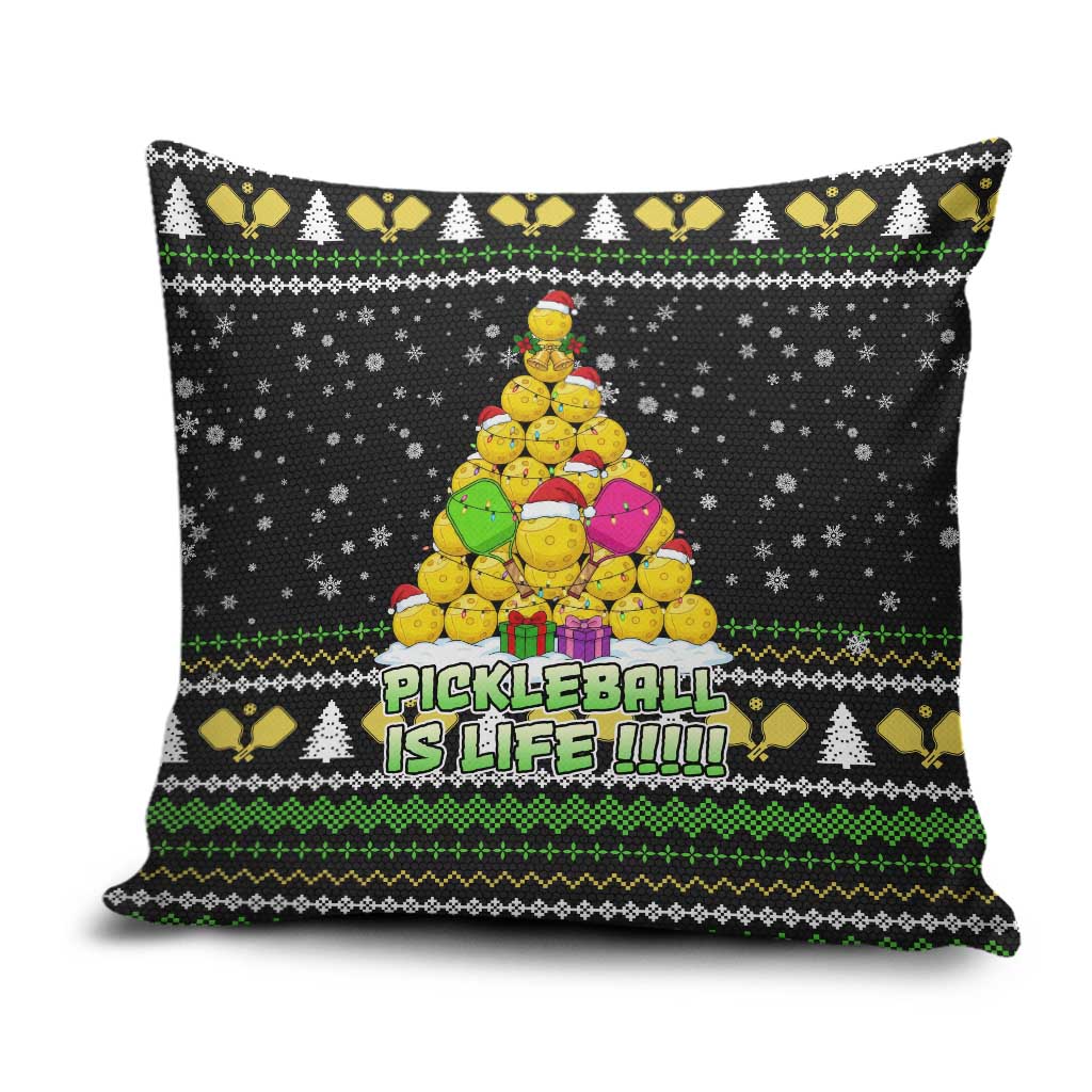 PickleBall Is Life Christmas Pillow Cover Xmas Holiday Patterns - Wonder Print Shop