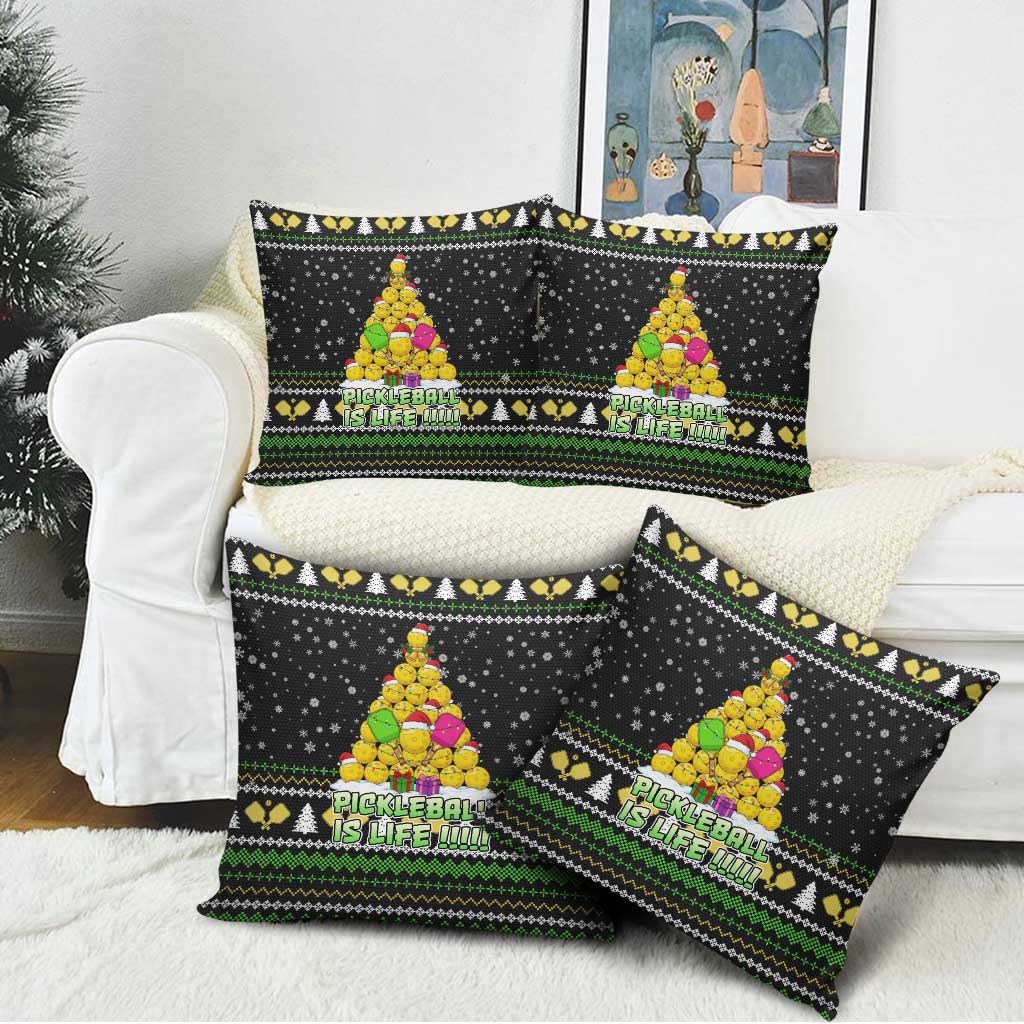 PickleBall Is Life Christmas Pillow Cover Xmas Holiday Patterns - Wonder Print Shop
