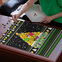 PickleBall Is Life Christmas Puzzle Xmas Holiday Patterns - Wonder Print Shop