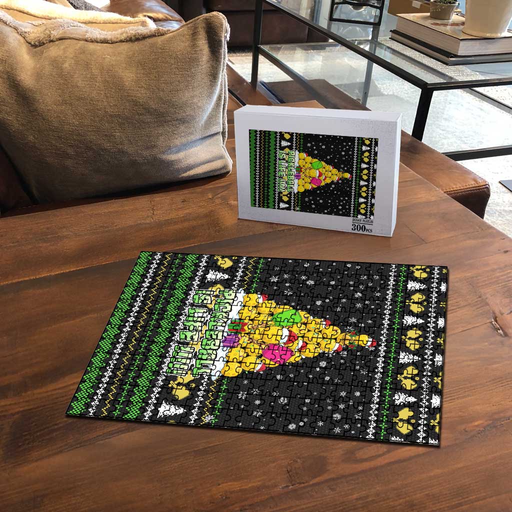 PickleBall Is Life Christmas Puzzle Xmas Holiday Patterns - Wonder Print Shop
