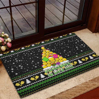 PickleBall Is Life Christmas Rubber Doormat Xmas Holiday Patterns - Wonder Print Shop