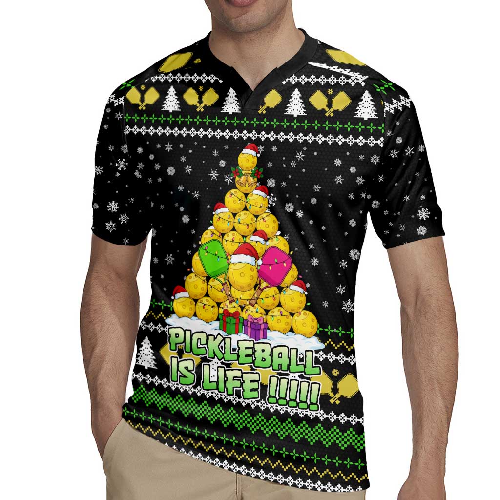 PickleBall Is Life Christmas Rugby Jersey Xmas Holiday Patterns - Wonder Print Shop