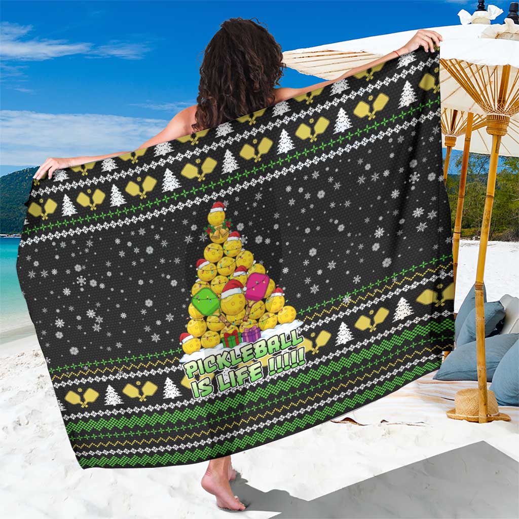 PickleBall Is Life Christmas Sarong Xmas Holiday Patterns - Wonder Print Shop