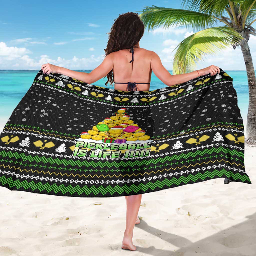 PickleBall Is Life Christmas Sarong Xmas Holiday Patterns - Wonder Print Shop