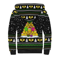 PickleBall Is Life Christmas Sherpa Hoodie Xmas Holiday Patterns - Wonder Print Shop