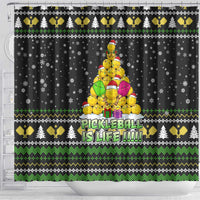 PickleBall Is Life Christmas Shower Curtain Xmas Holiday Patterns - Wonder Print Shop
