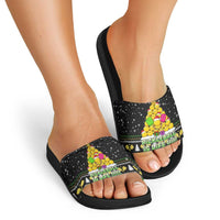 PickleBall Is Life Christmas Slide Sandals Xmas Holiday Patterns - Wonder Print Shop