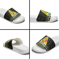PickleBall Is Life Christmas Slide Sandals Xmas Holiday Patterns - Wonder Print Shop