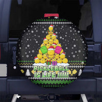 PickleBall Is Life Christmas Spare Tire Cover Xmas Holiday Patterns - Wonder Print Shop