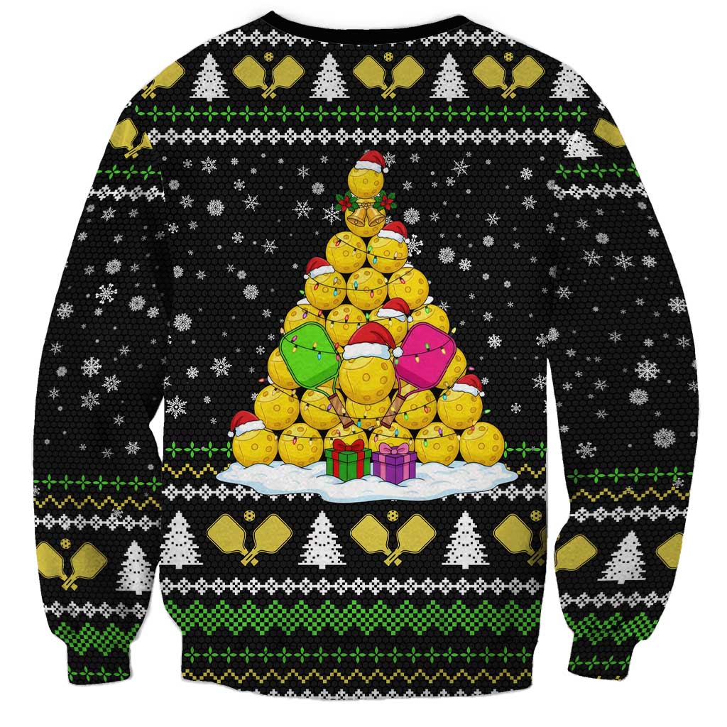PickleBall Is Life Christmas Sweatshirt Xmas Holiday Patterns - Wonder Print Shop