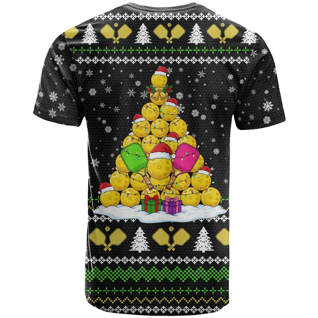 PickleBall Is Life Christmas T Shirt Xmas Holiday Patterns - Wonder Print Shop