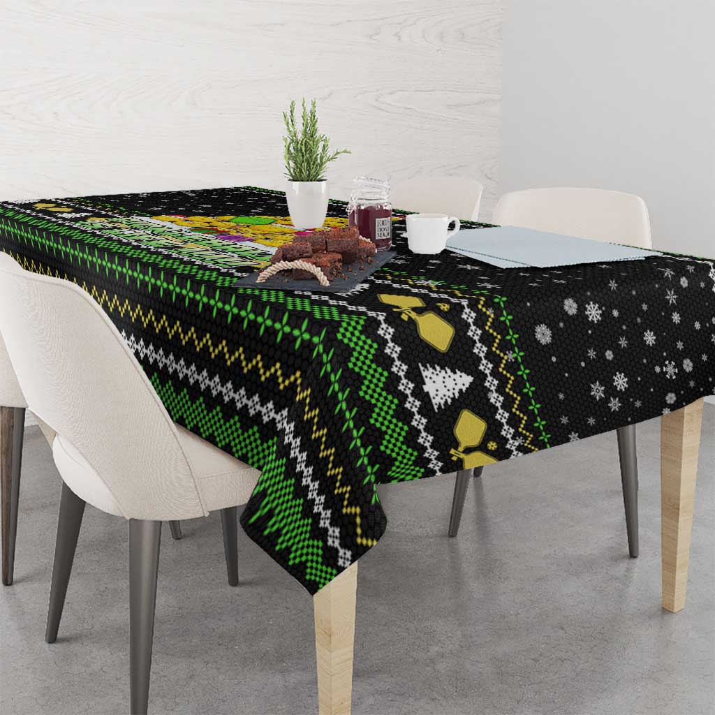 PickleBall Is Life Christmas Tablecloth Xmas Holiday Patterns - Wonder Print Shop