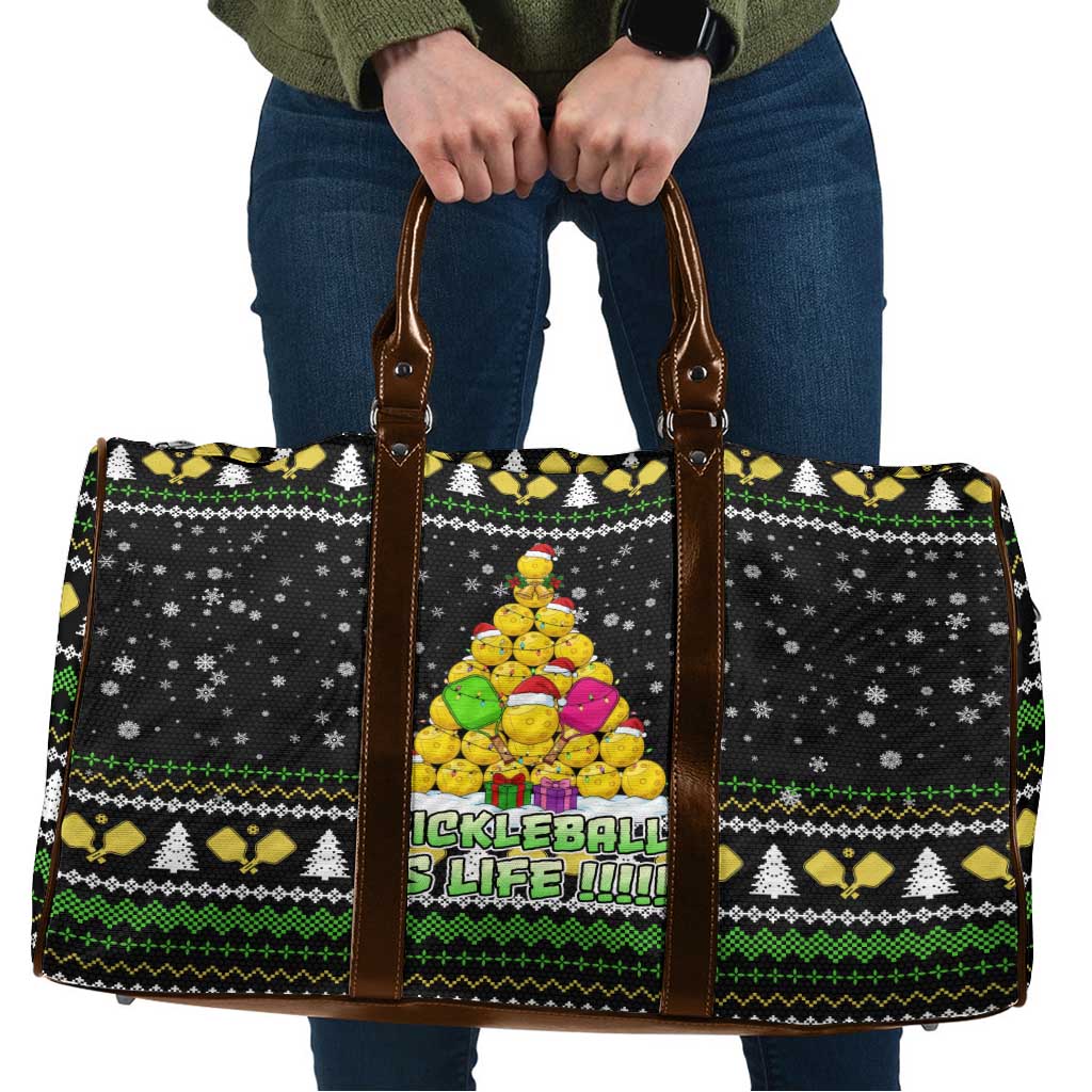 PickleBall Is Life Christmas Travel Bag Xmas Holiday Patterns - Wonder Print Shop