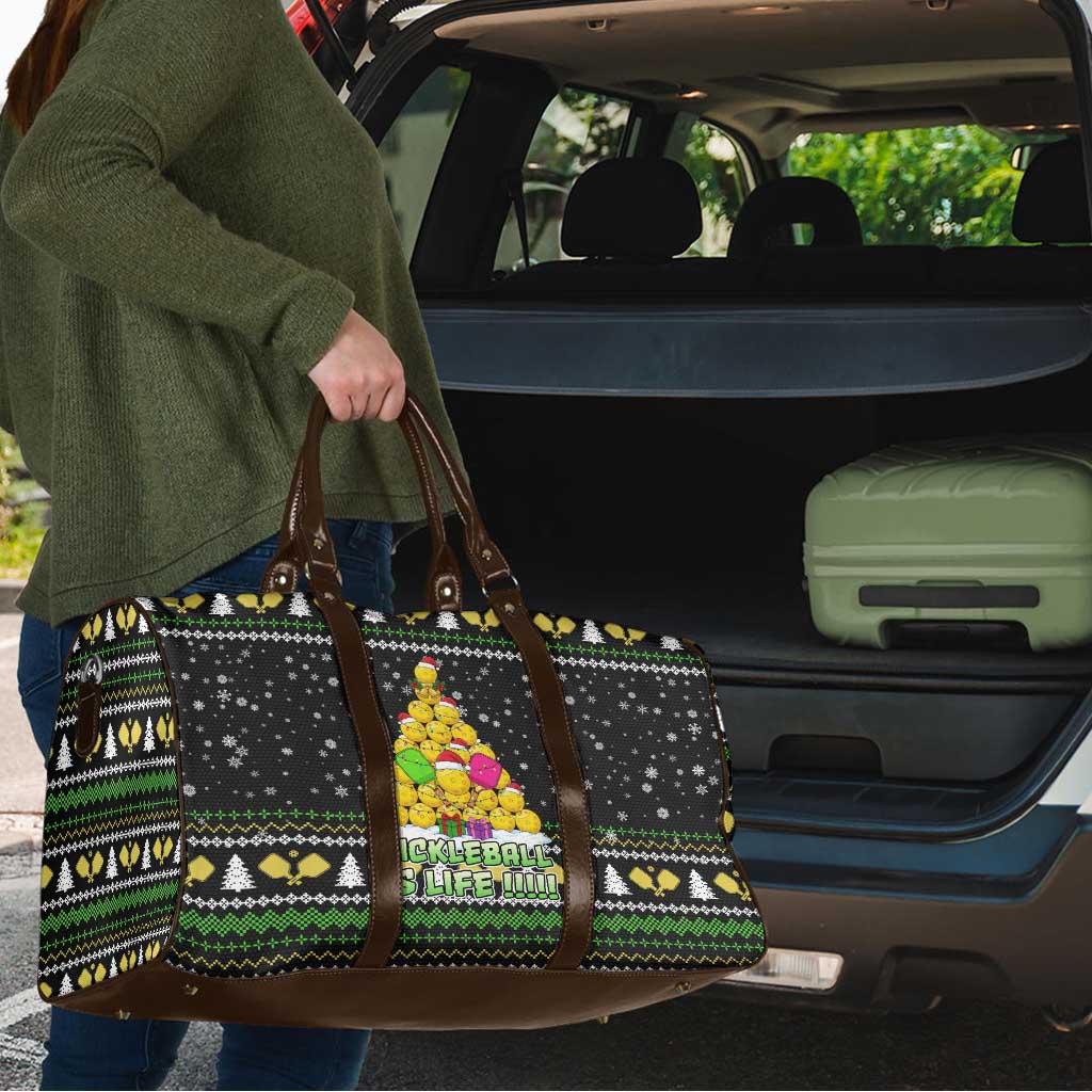 PickleBall Is Life Christmas Travel Bag Xmas Holiday Patterns - Wonder Print Shop