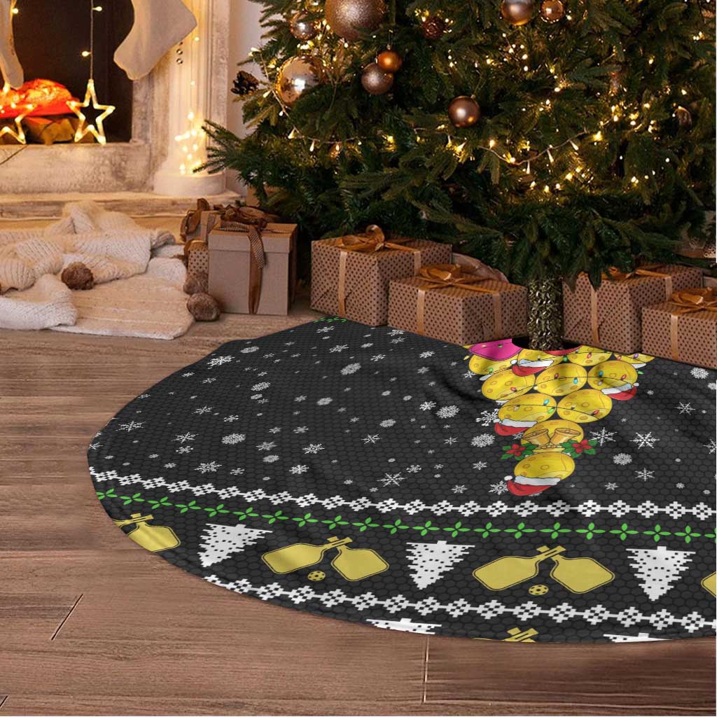 PickleBall Is Life Christmas Tree Skirt Xmas Holiday Patterns - Wonder Print Shop