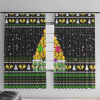 PickleBall Is Life Christmas Window Curtain Xmas Holiday Patterns - Wonder Print Shop
