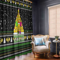 PickleBall Is Life Christmas Window Curtain Xmas Holiday Patterns - Wonder Print Shop