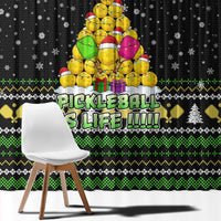 PickleBall Is Life Christmas Window Curtain Xmas Holiday Patterns - Wonder Print Shop