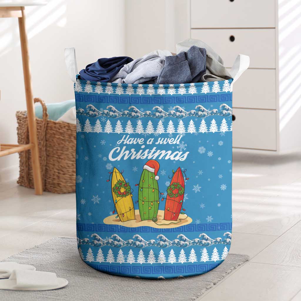 Surfer Swell Christmas Laundry Basket Xmas Holiday Patterns - Wonder Print Shop