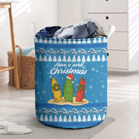 Surfer Swell Christmas Laundry Basket Xmas Holiday Patterns - Wonder Print Shop