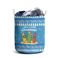 Surfer Swell Christmas Laundry Basket Xmas Holiday Patterns - Wonder Print Shop