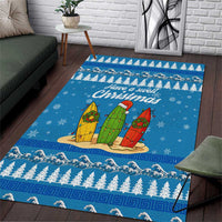 Surfer Swell Christmas Area Rug Xmas Holiday Patterns - Wonder Print Shop