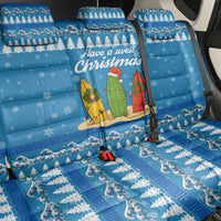 Surfer Swell Christmas Back Car Seat Cover Xmas Holiday Patterns - Wonder Print Shop