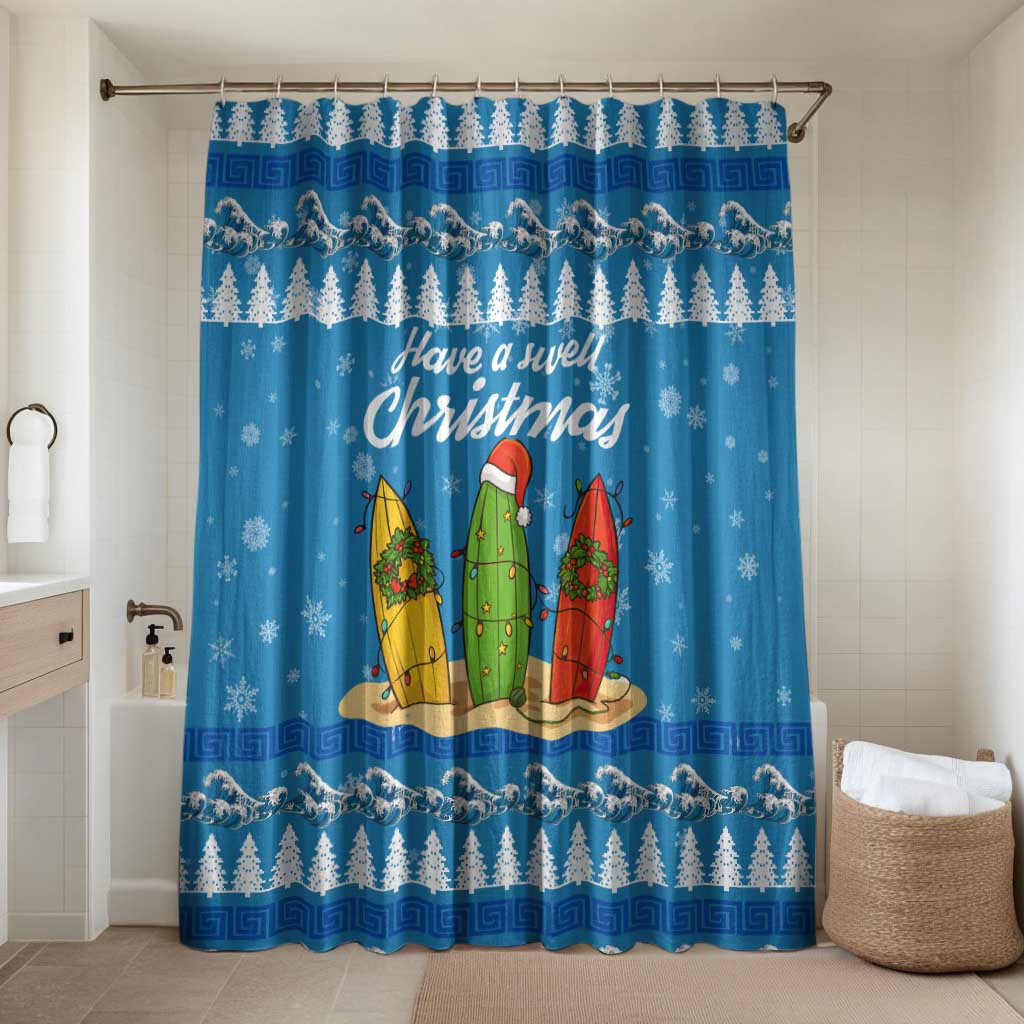 Surfer Swell Christmas Bathroom Set Xmas Holiday Patterns - Wonder Print Shop