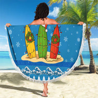 Surfer Swell Christmas Beach Blanket Xmas Holiday Patterns - Wonder Print Shop