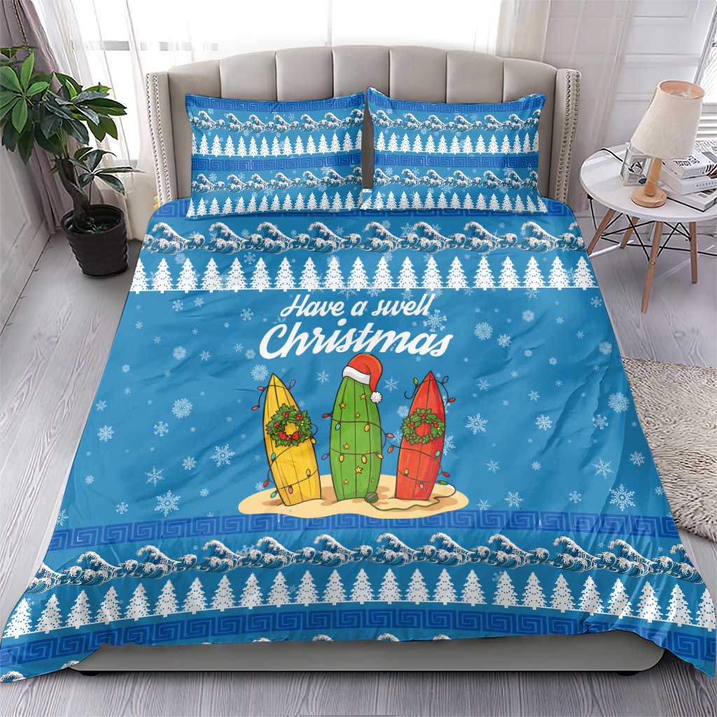 Surfer Swell Christmas Bedding Set Xmas Holiday Patterns - Wonder Print Shop