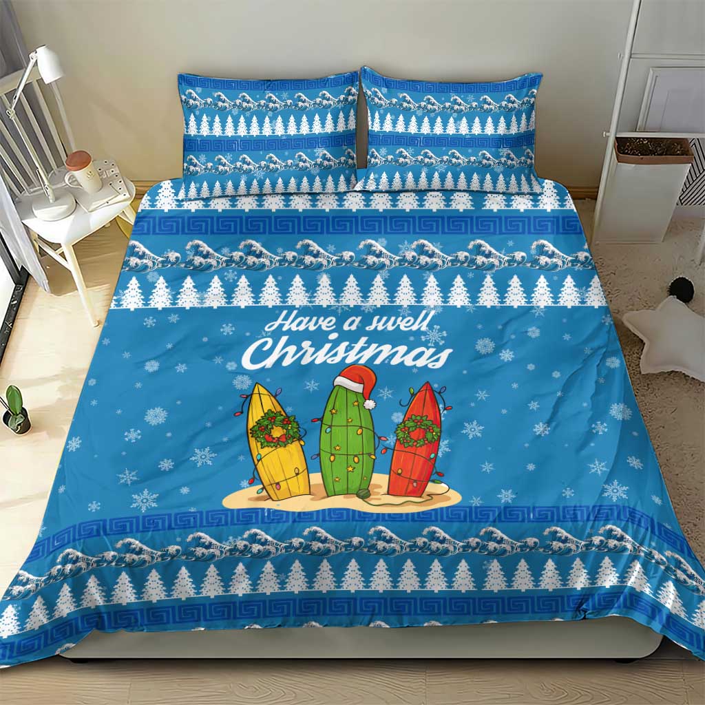 Surfer Swell Christmas Bedding Set Xmas Holiday Patterns - Wonder Print Shop