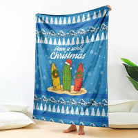Surfer Swell Christmas Blanket Xmas Holiday Patterns - Wonder Print Shop