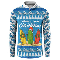 Surfer Swell Christmas Button Sweatshirt Xmas Holiday Patterns - Wonder Print Shop