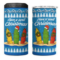 Surfer Swell Christmas 4 in 1 Can Cooler Tumbler Xmas Holiday Patterns - Wonder Print Shop