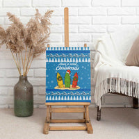 Surfer Swell Christmas Canvas Wall Art Xmas Holiday Patterns - Wonder Print Shop