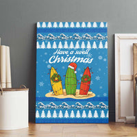 Surfer Swell Christmas Canvas Wall Art Xmas Holiday Patterns - Wonder Print Shop
