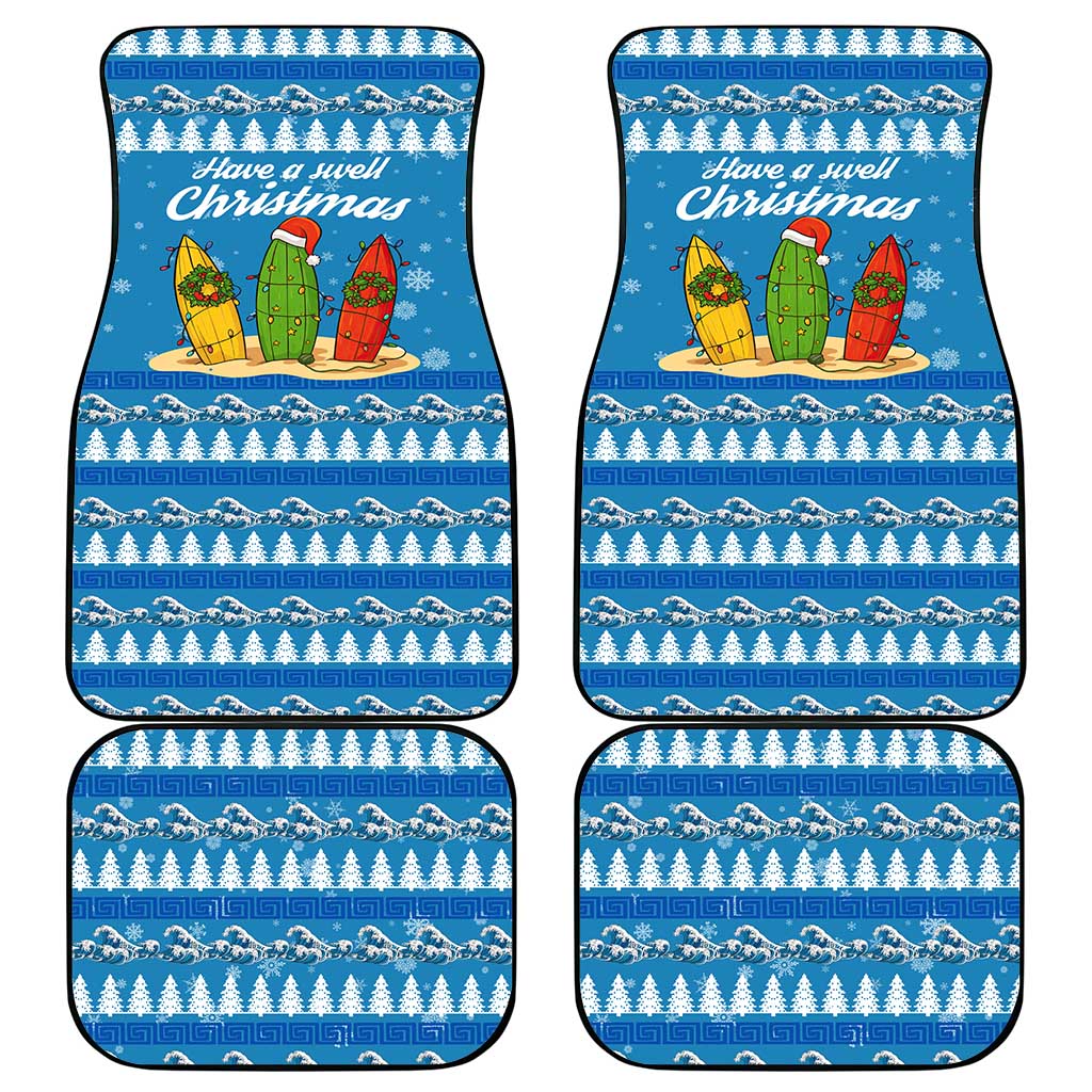 Surfer Swell Christmas Car Mats Xmas Holiday Patterns - Wonder Print Shop