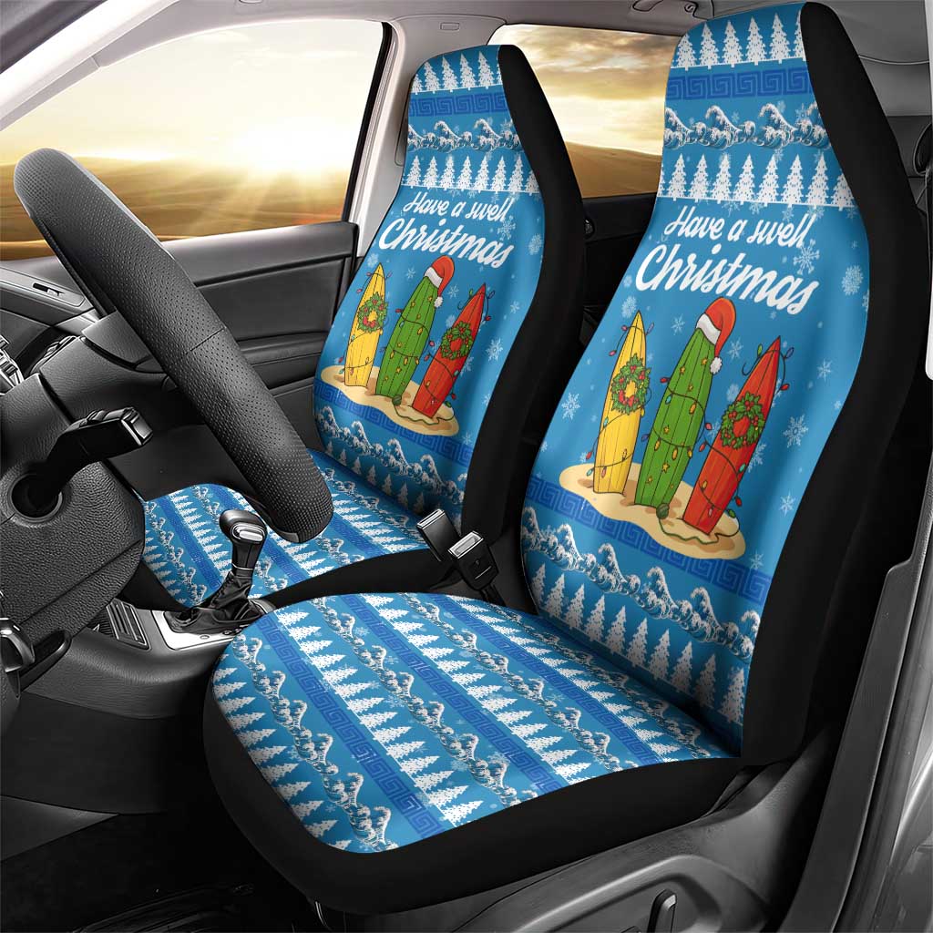 Surfer Swell Christmas Car Seat Cover Xmas Holiday Patterns - Wonder Print Shop