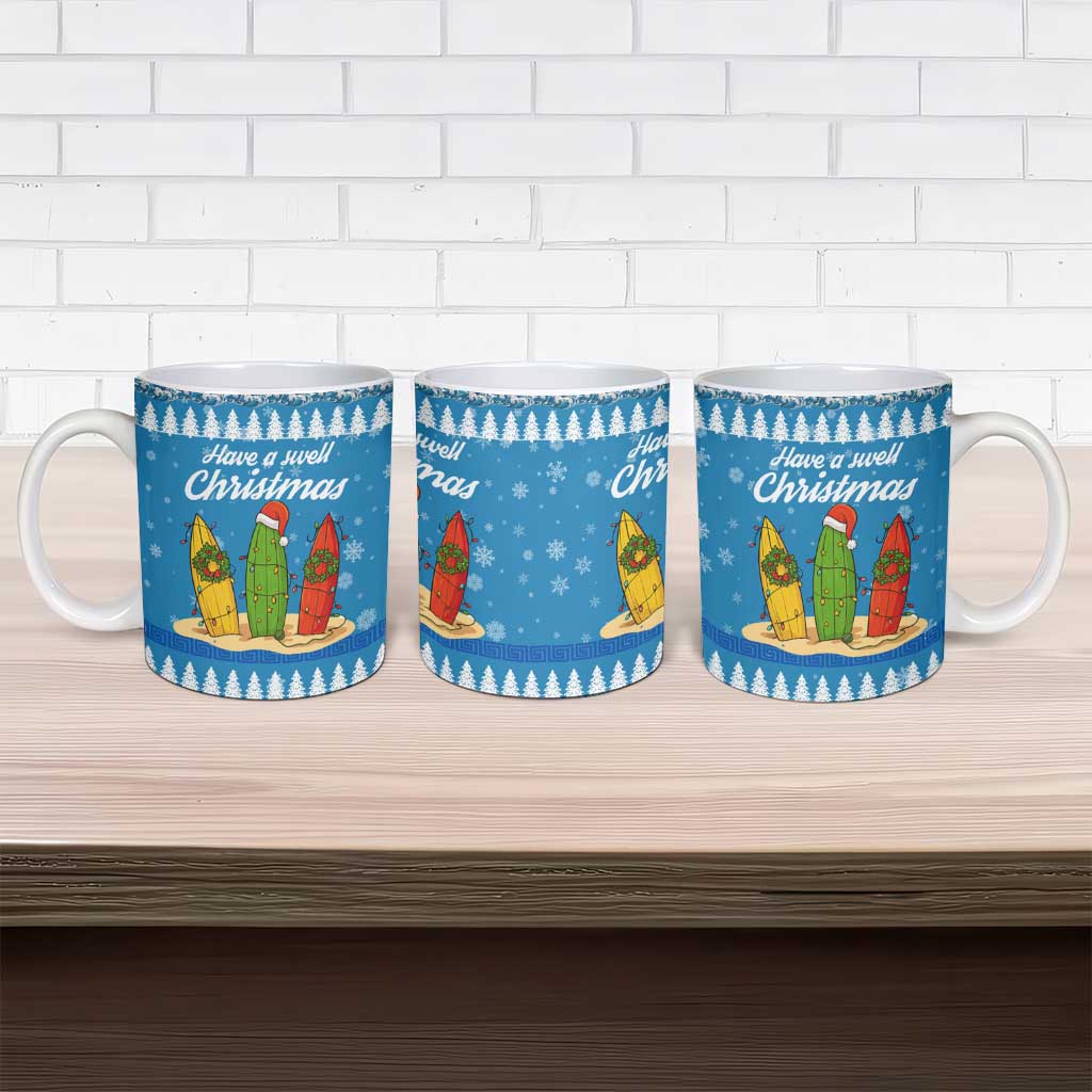 Surfer Swell Christmas Ceramic Mug Xmas Holiday Patterns - Wonder Print Shop