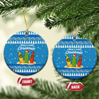 Surfer Swell Christmas Ceramic Ornament Xmas Holiday Patterns - Wonder Print Shop